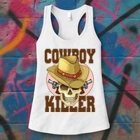 Cowboy Killer Country Skeleton Women's Tank Top thumb 3