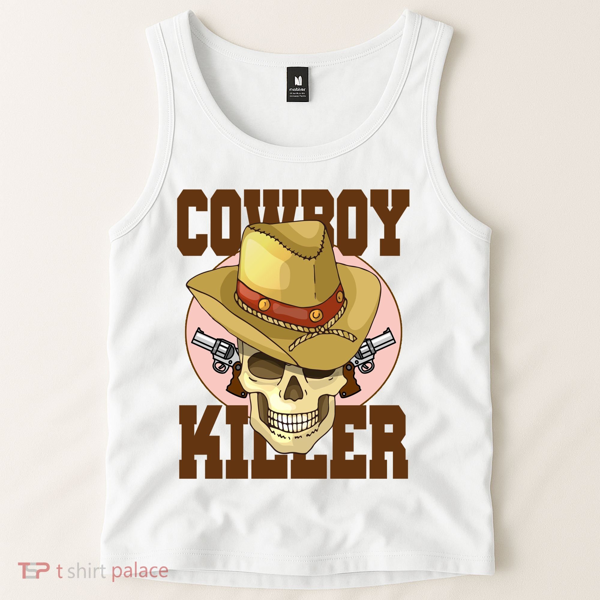 Cowboy Killer Country Skeleton Tank Top