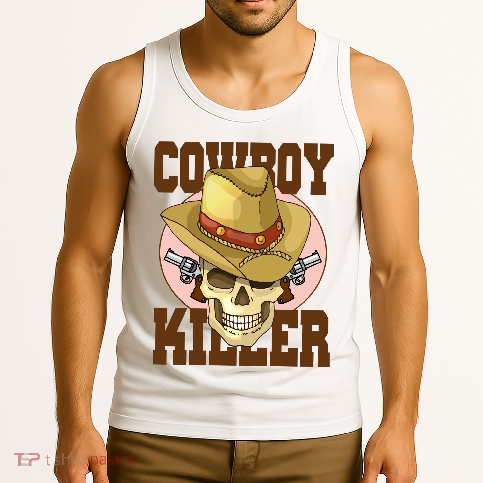 Cowboy Killer Country Skeleton Tank Top