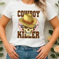 Cowboy Killer Country Skeleton Women's T-Shirt thumb 2