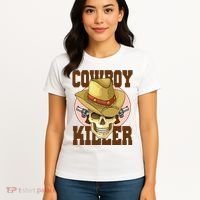 Cowboy Killer Country Skeleton Women's T-Shirt thumb 4