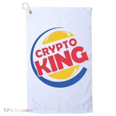 Crypto King Golf Towel