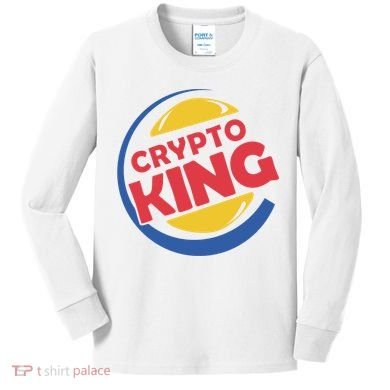 Crypto King Kids Long Sleeve Shirt