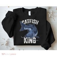 Catfish King Catfish Fishing Catfishing Sweatshirt thumb 2