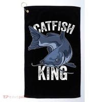 Catfish King Catfish Fishing Catfishing Golf Towel thumb 0