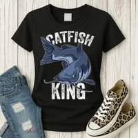 Catfish King Catfish Fishing Catfishing Women's T-Shirt thumb 3