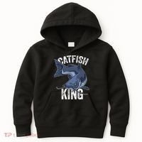 Catfish King Catfish Fishing Catfishing Kids Hoodie thumb 0