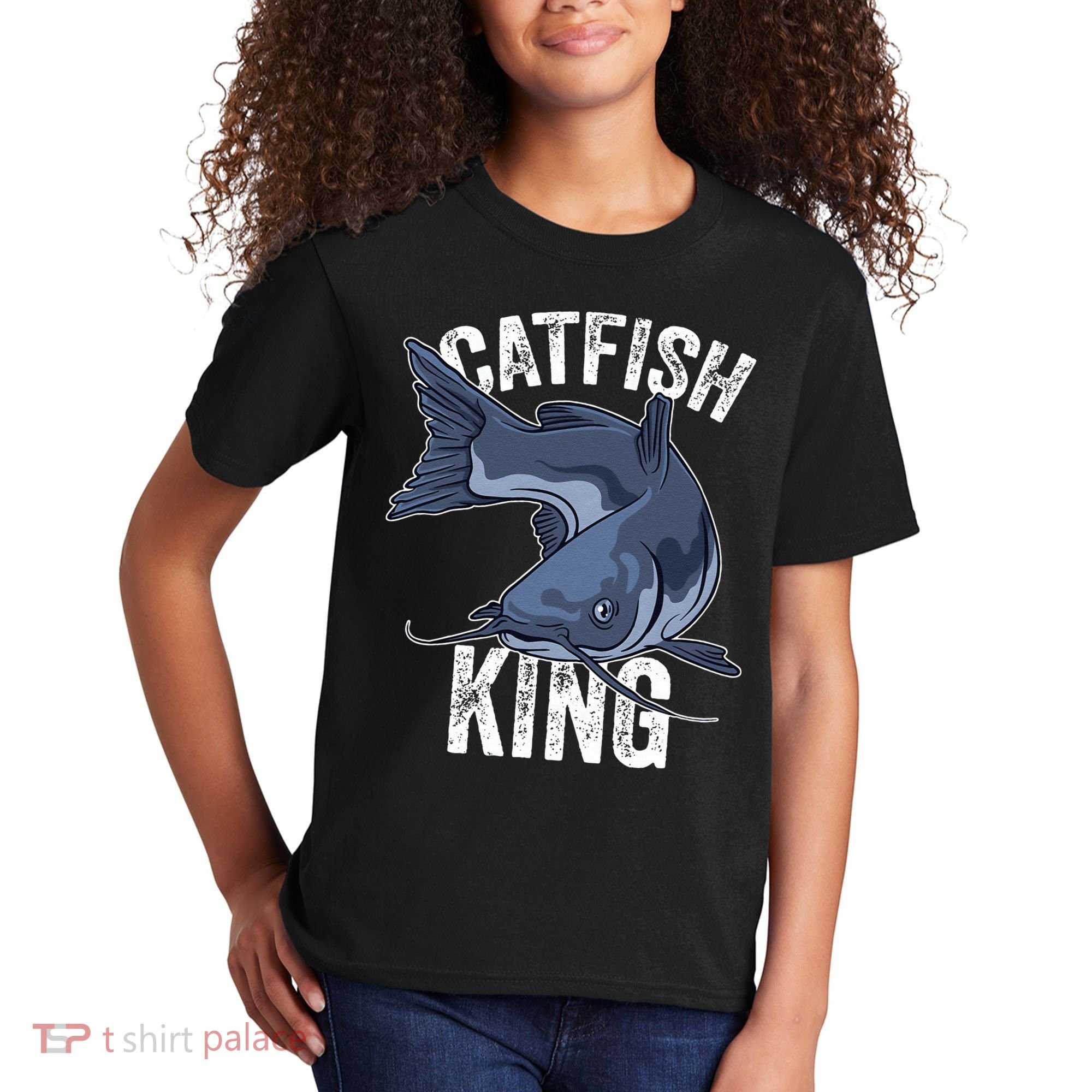 Catfish King Catfish Fishing Catfishing Kids T-Shirt