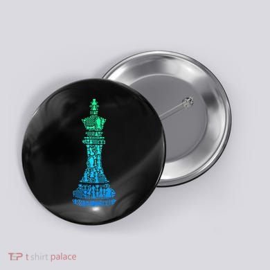 Chess King Button
