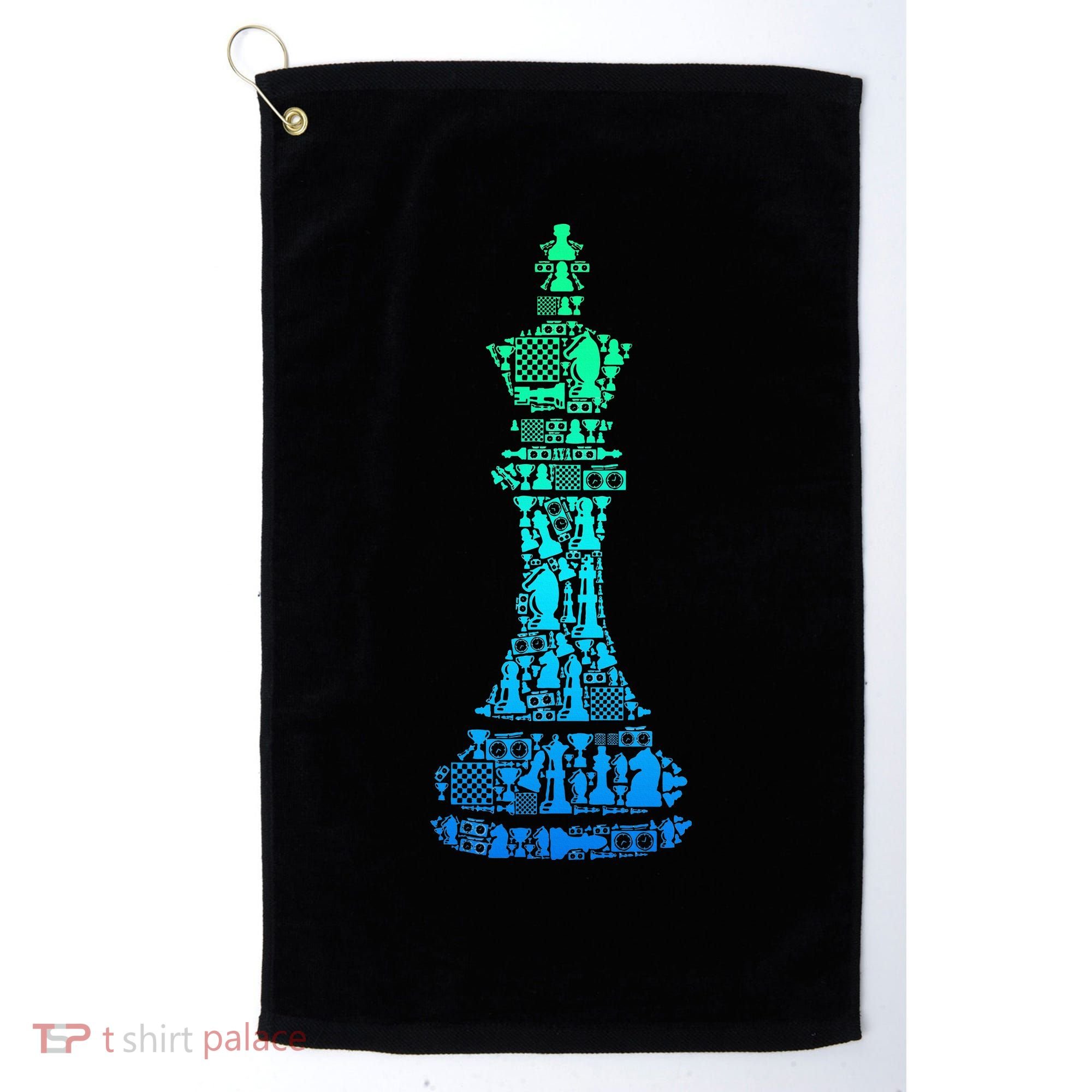 Chess King Golf Towel