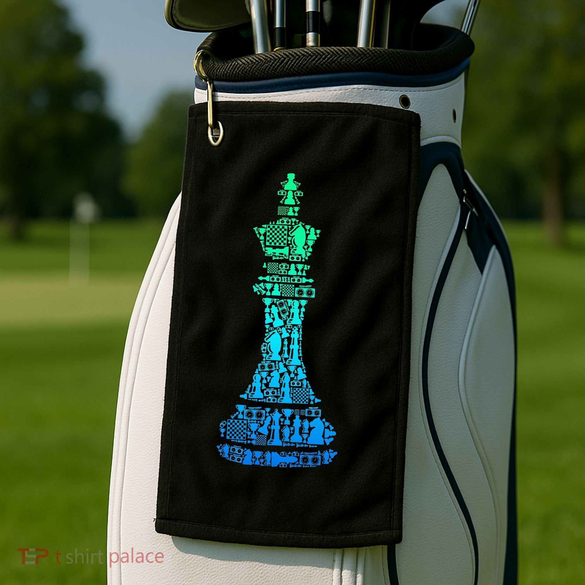 Chess King Golf Towel