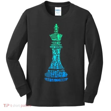 Chess King Kids Long Sleeve Shirt