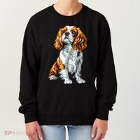 Cavalier King Charles Spaniel Dog Graphic Pet Artwork Women's Sweatshirt thumb 0