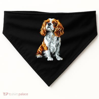 Cavalier King Charles Spaniel Dog Graphic Pet Artwork USA-Made Doggie Bandana