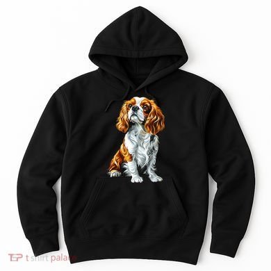 Cavalier King Charles Spaniel Dog Graphic Pet Artwork Hoodie