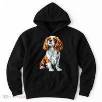 Cavalier King Charles Spaniel Dog Graphic Pet Artwork Hoodie thumb 0