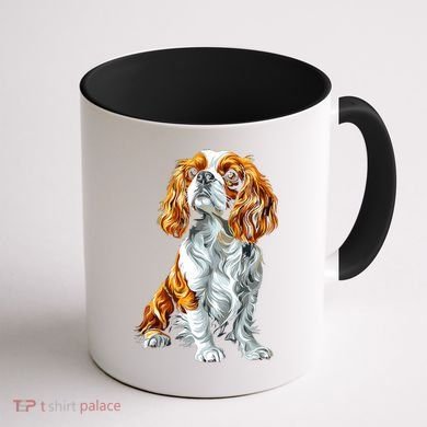Cavalier King Charles Spaniel Dog Graphic Pet Artwork Coffee Mug back