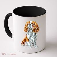 Cavalier King Charles Spaniel Dog Graphic Pet Artwork Coffee Mug thumb 0