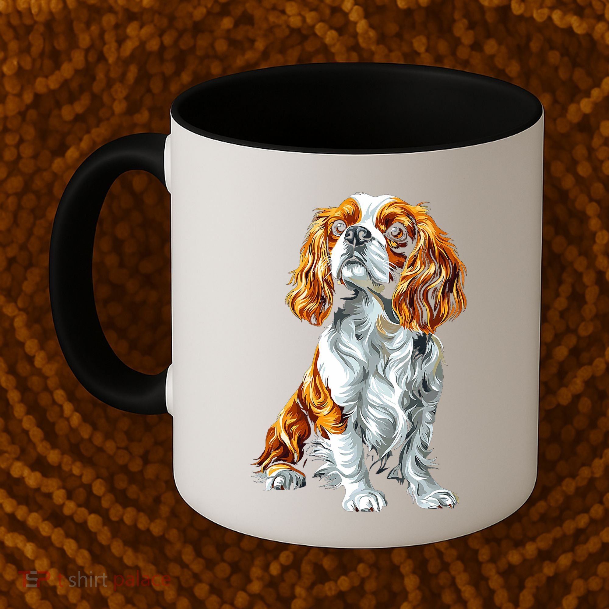 Cavalier King Charles Spaniel Dog Graphic Pet Artwork Coffee Mug