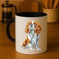 Cavalier King Charles Spaniel Dog Graphic Pet Artwork Coffee Mug thumb 4