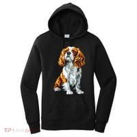 Cavalier King Charles Spaniel Dog Graphic Pet Artwork Women's Hoodie thumb 0