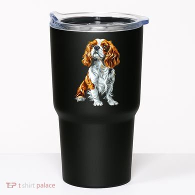 Cavalier King Charles Spaniel Dog Graphic Pet Artwork Tumbler