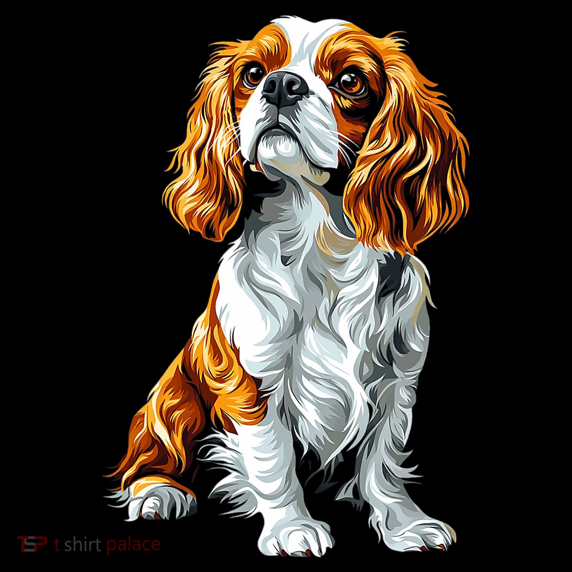 Cavalier King Charles Spaniel Dog Graphic Pet Artwork Mousepad