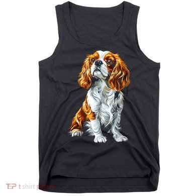 Cavalier King Charles Spaniel Dog Graphic Pet Artwork Tank Top