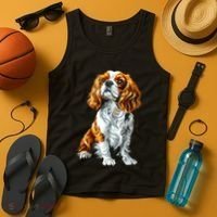 Cavalier King Charles Spaniel Dog Graphic Pet Artwork Tank Top thumb 4