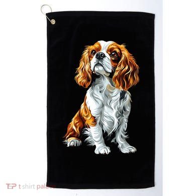 Cavalier King Charles Spaniel Dog Graphic Pet Artwork Golf Towel