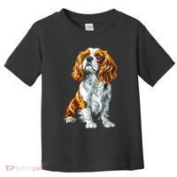 Cavalier King Charles Spaniel Dog Graphic Pet Artwork Toddler T-Shirt thumb 0