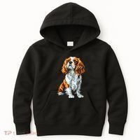 Cavalier King Charles Spaniel Dog Graphic Pet Artwork Kids Hoodie thumb 0