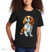 Cavalier King Charles Spaniel Dog Graphic Pet Artwork Kids T-Shirt thumb 2