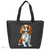 Cavalier King Charles Spaniel Dog Graphic Pet Artwork Tote Bag thumb 0