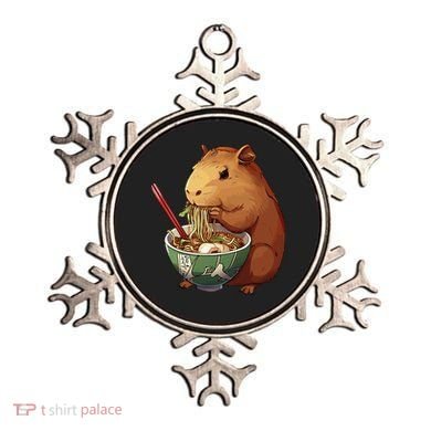 Cute Kawaii Capybara Eating Japanese Ramen Noodles Anime Ornament