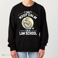 Cant Keep Calm At Law School Future Lawyer Scale Graduation Cute Gift Women's Sweatshirt thumb 0