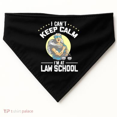 Cant Keep Calm At Law School Future Lawyer Scale Graduation Cute Gift USA-Made Doggie Bandana