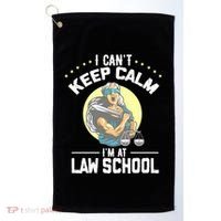 Cant Keep Calm At Law School Future Lawyer Scale Graduation Cute Gift Golf Towel thumb 0