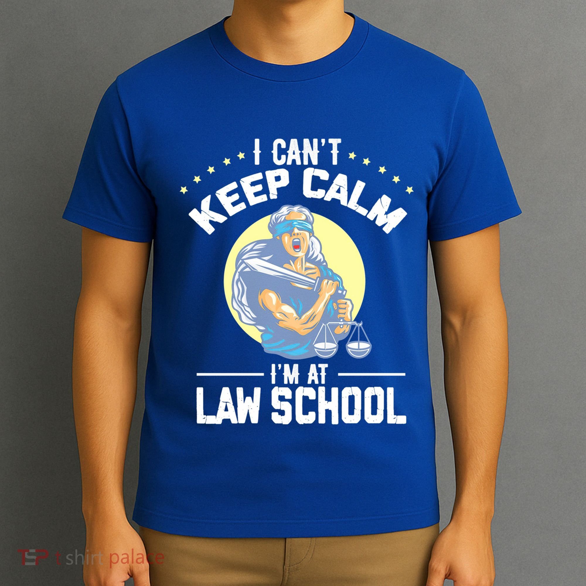 Cant Keep Calm At Law School Future Lawyer Scale Graduation Cute Gift T-Shirt