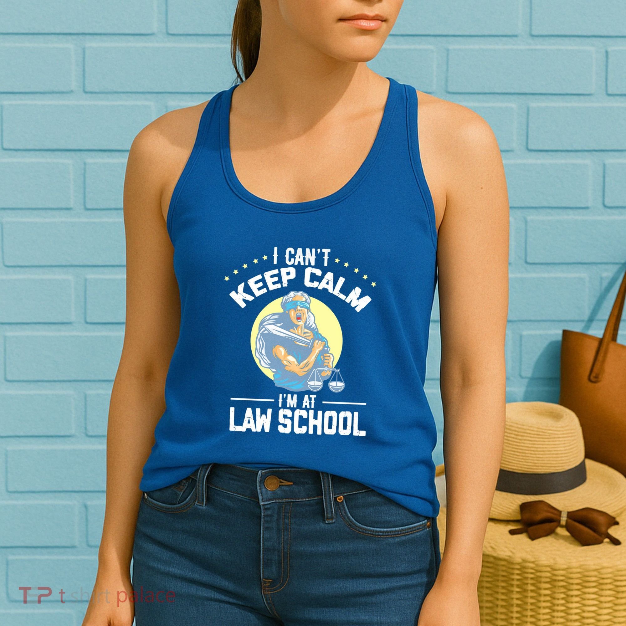 Cant Keep Calm At Law School Future Lawyer Scale Graduation Cute Gift Women's Tank Top