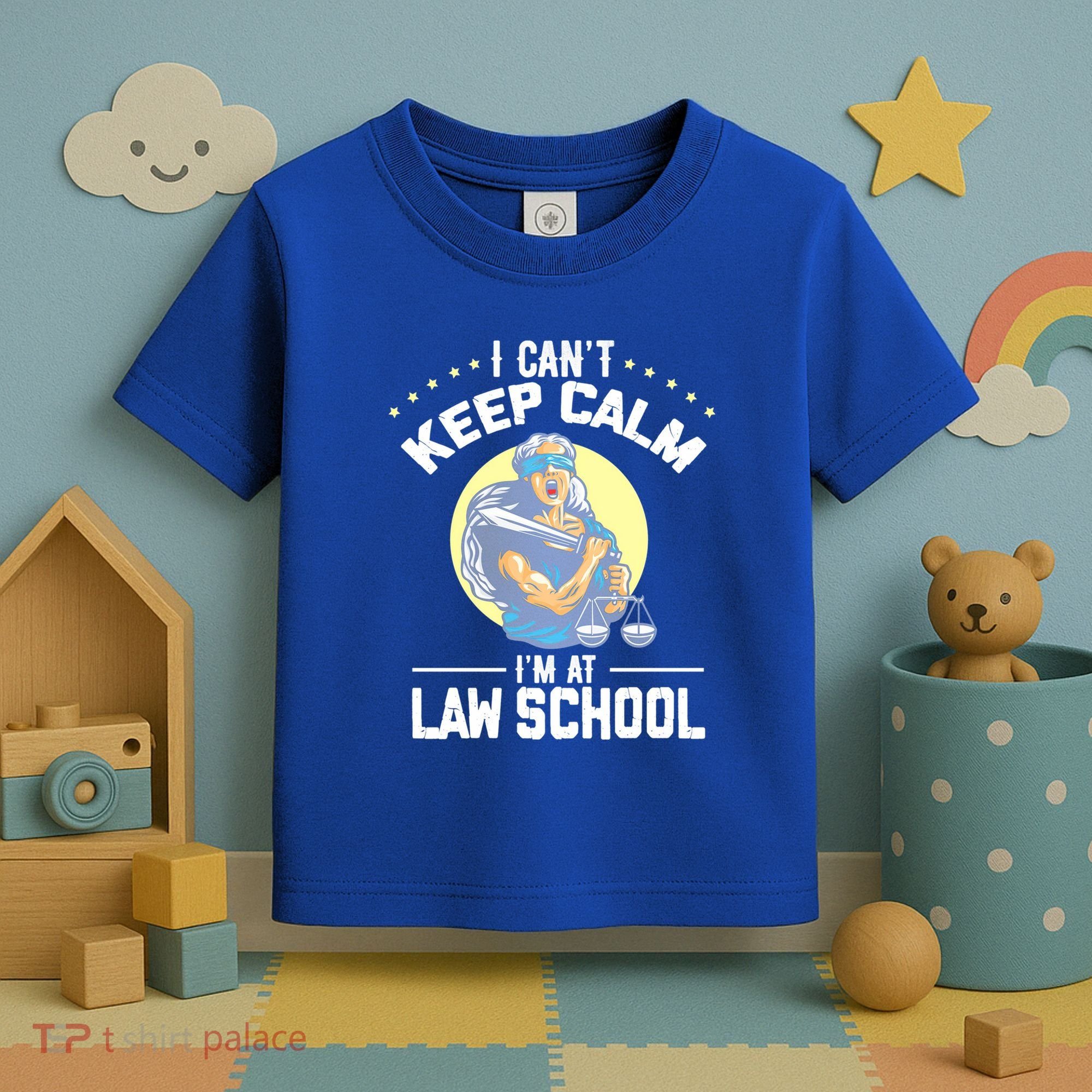 Cant Keep Calm At Law School Future Lawyer Scale Graduation Cute Gift Toddler T-Shirt