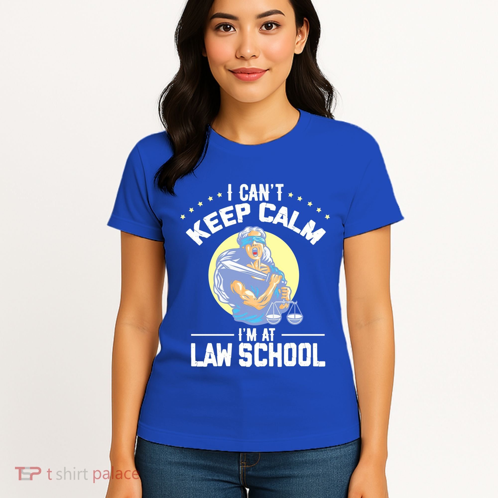 Cant Keep Calm At Law School Future Lawyer Scale Graduation Cute Gift Women's T-Shirt