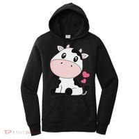 Cute Kawaii Cow Print Cow Animal Women Women's Hoodie thumb 0
