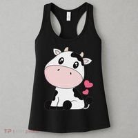 Cute Kawaii Cow Print Cow Animal Women Women's Tank Top thumb 3