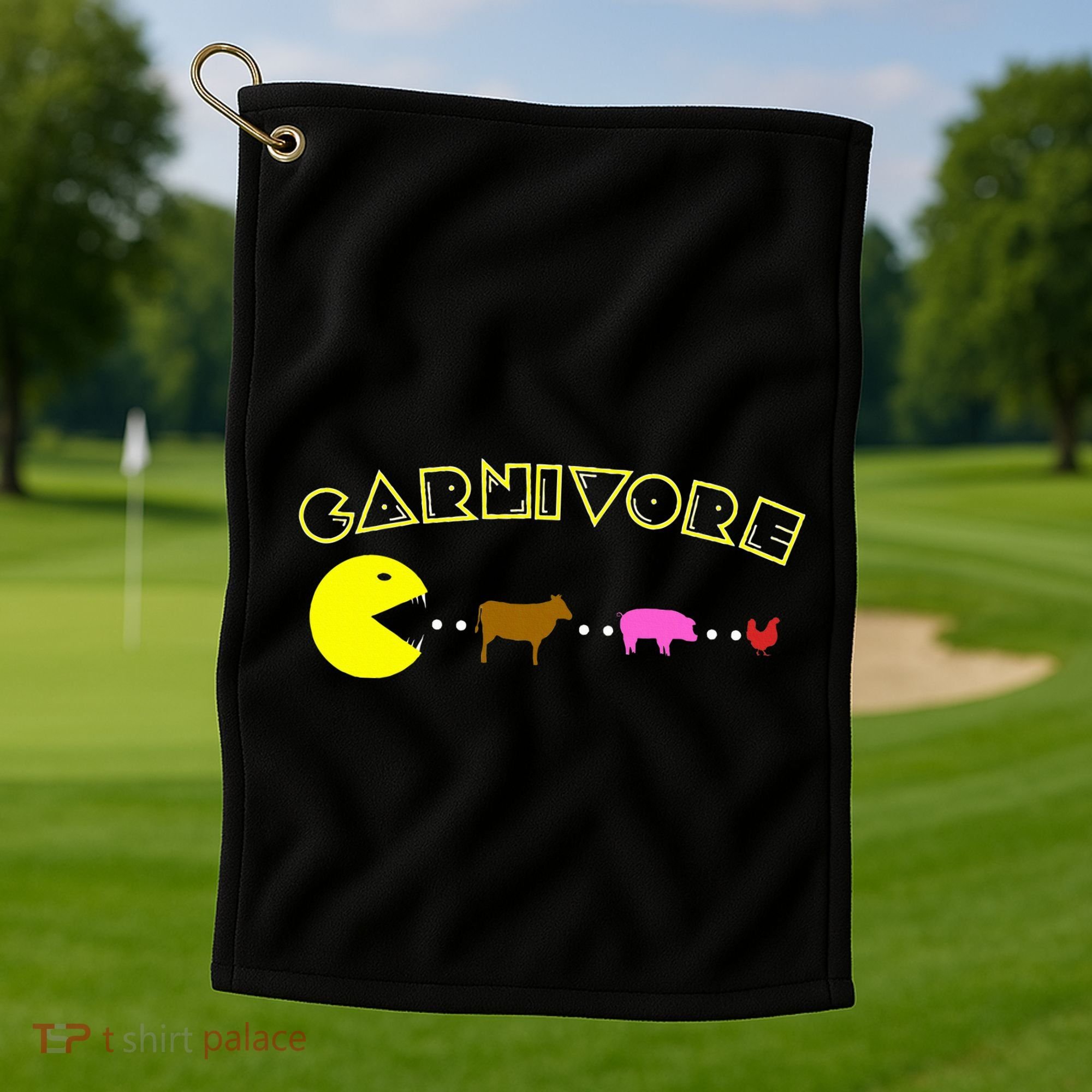 Carnivore Keto Diet Meat Eater Golf Towel