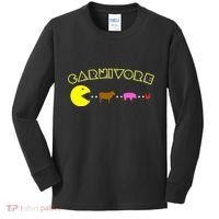 Carnivore Keto Diet Meat Eater Kids Long Sleeve Shirt thumb 0