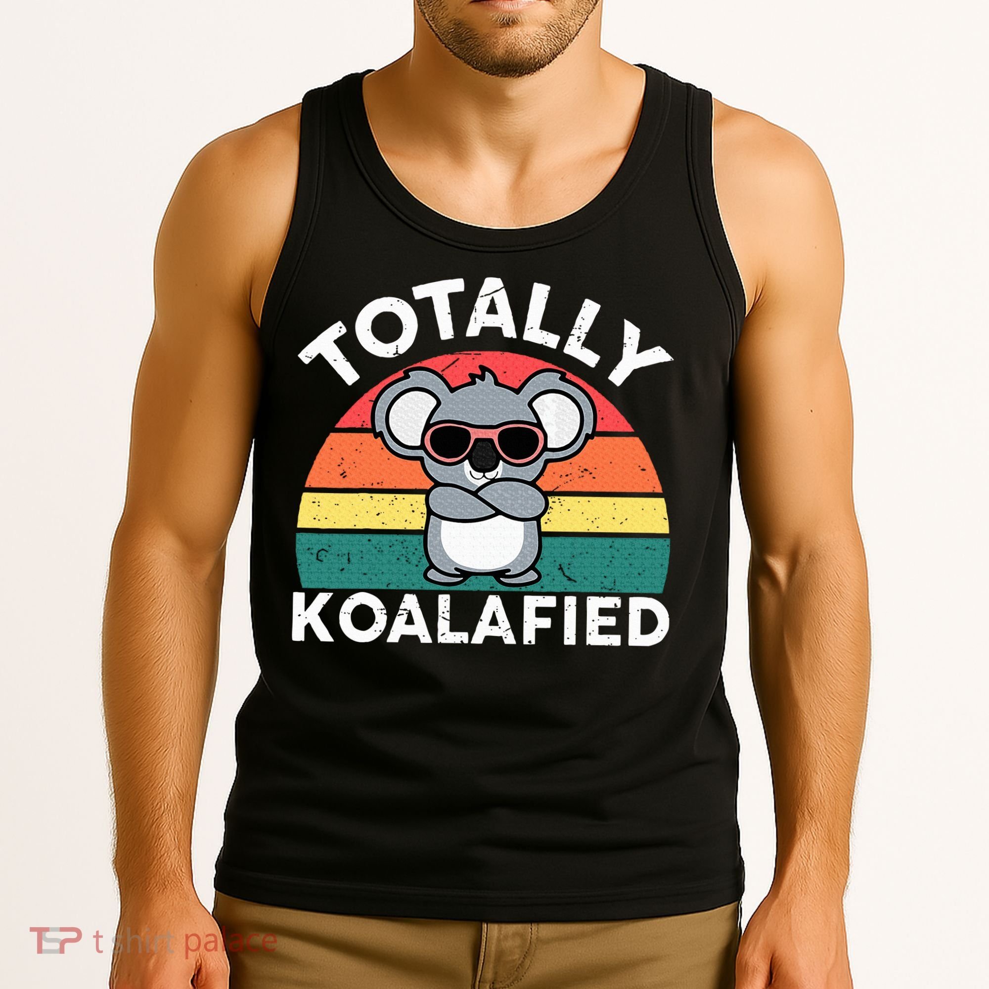 Cute Koalafied Dad Koala Tank Top