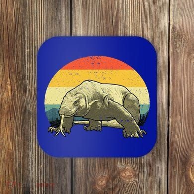 Cute Komodo Dragon Vintage Komodo Dragon Coaster