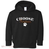 Choose Kindness Dog Paw Print Toddler Hoodie thumb 0