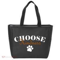 Choose Kindness Dog Paw Print Tote Bag thumb 0